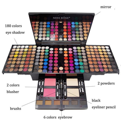 180 Color Piano Shape Makeup Palette Set