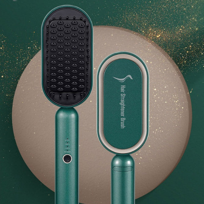 Hair Straightener Brush Styling Tool