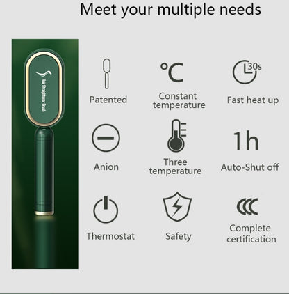 Hair Straightener Brush Styling Tool