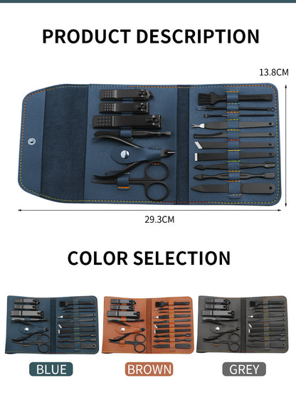 16 Piece Nail Care Grooming Kit Set