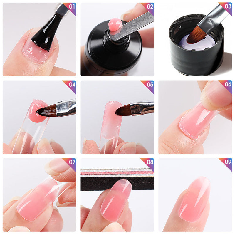 Multi Color Solid Nail Modeling Gel